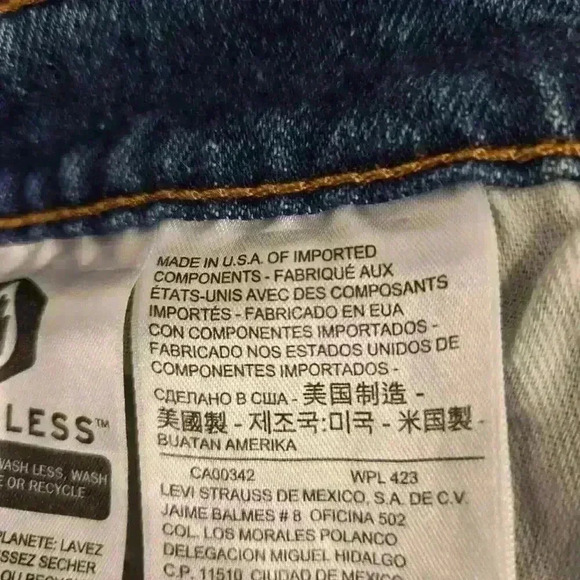 Levi's Women's 501 S Button-fly 25x37 Skinny Jeans Made in the USA - Picture 16 of 16